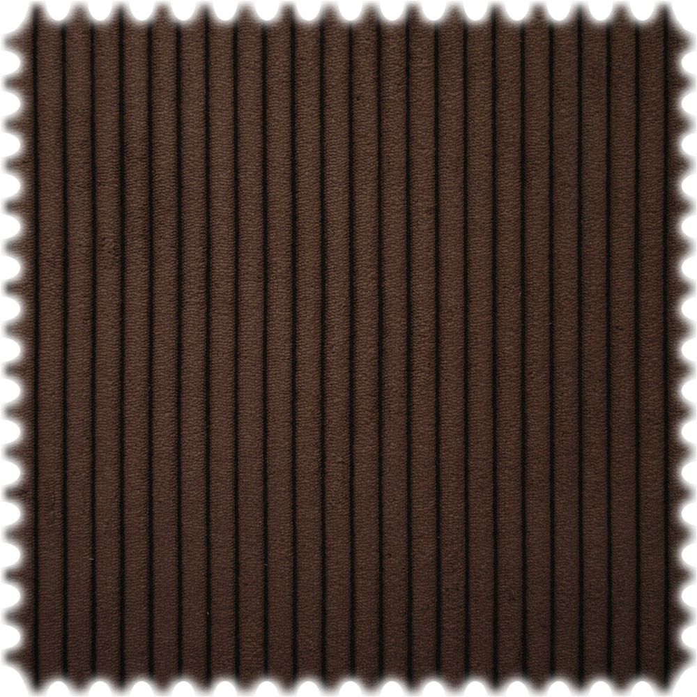 Breitcord Samt Möbelstoff Cable Dunkelbraun mit Fleckschutz