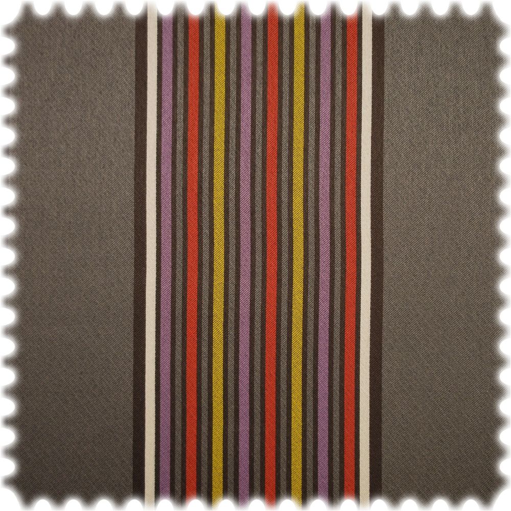 AKTION Outdoor Jacquard Möbelstoff Promenade Rot / Lila / Gelb