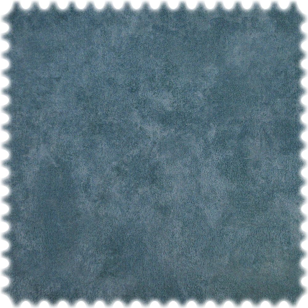 Vintage Samt Velours Möbelstoff Venedig Blau mit DuPont™ Teflon® Fleckschutz