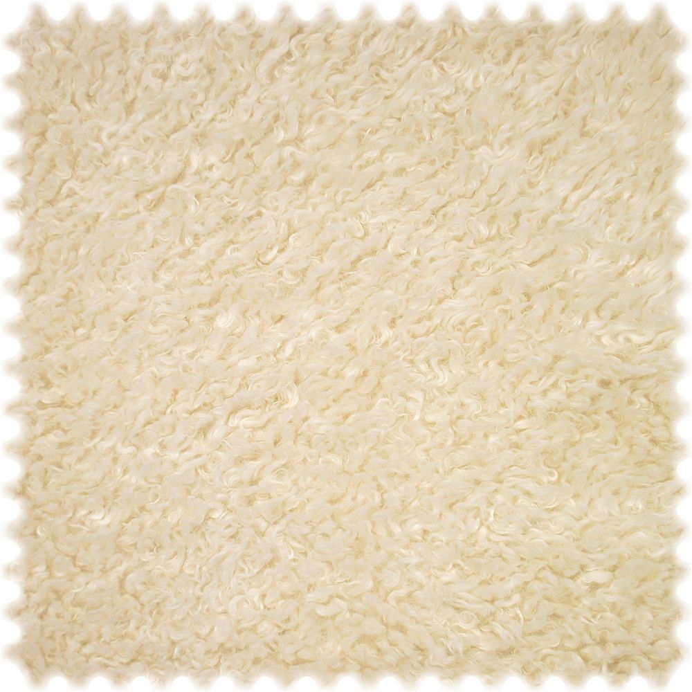 Kunstfell Möbelstoff Flokati Creme