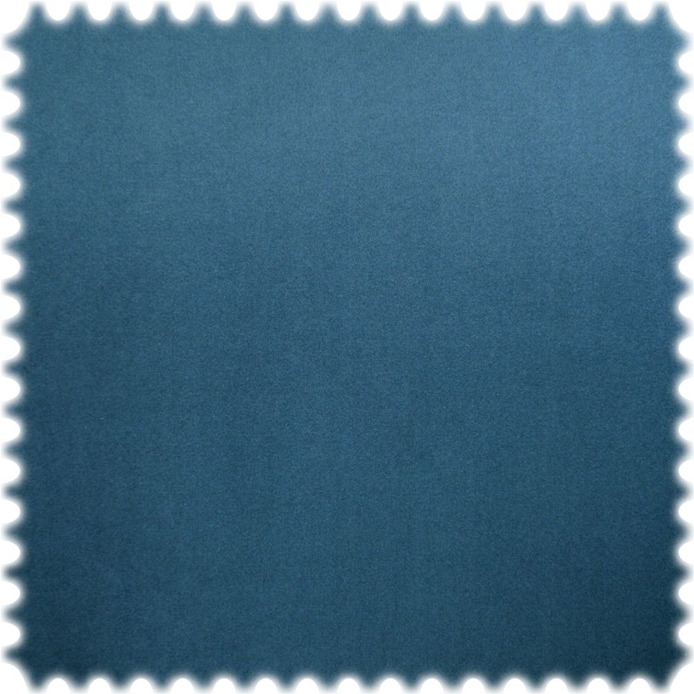 Samt Velours Uni Möbelstoff Chicago Blau mit Fleckschutz
