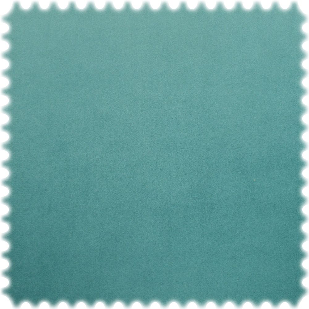 Samt Velours Uni Möbelstoff Chicago Türkis mit Fleckschutz